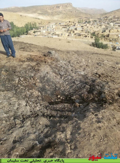 تصاویر محل سقوط هواپیمای بیگانه بدون سرنشین در روستای قزقاپان