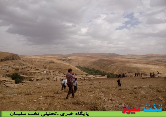 تصاویر محل سقوط هواپیمای بیگانه بدون سرنشین در روستای قزقاپان