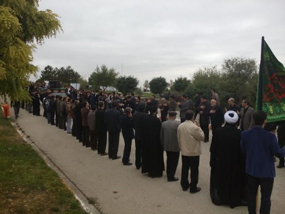 مراسم سوگواری و حرکت دسته عزاداری در دانشگاه آزاد همدان+تصاویر