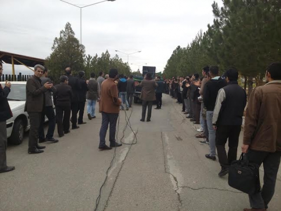 مراسم سوگواری و حرکت دسته عزاداری در دانشگاه آزاد همدان+تصاویر