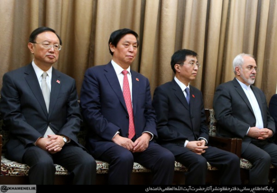 تصاویر/دیدار رئیس جمهوری چین با امام خامنه ای