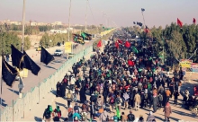 آماده‌سازی مسجد امام خمینی(ره) در گردنه برای اسکان اضطراری زائران پیاده روی اربیعن