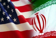 نصب پرچم آمریکا در یکی از خیابان های تهران+عکس