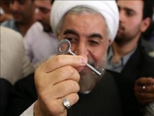 تبلیغ آشکار روزنامه دولت برای روحانی در روز تبلیغ ممنوع+ عکس