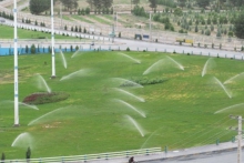 آبیاری فضای سبز ملایر