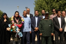 بانوی تاریخ ساز جودوی ایران با استقبال مدیرکل ورزش و جوانان وارد همدان شد 