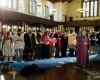 برگزاری نماز جماعت مختلط+عکس