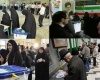 ازدحام جمعیت در برخی از شعب اخذ رای همدان در ساعات اولیه رای گیری