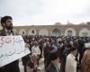 تجمع خود جوش یزدی ها در اعتراض به هنجارشکنی های سفر روحانی به یزد+تصاویر